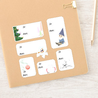 Christmas Gift Tag Sticker Set
