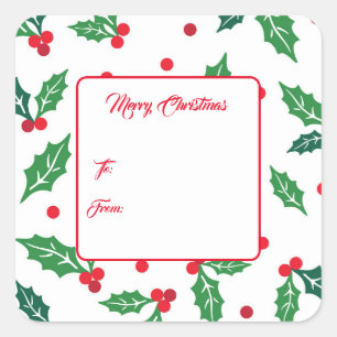 Christmas Gift Tag Stickers