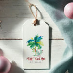 Christmas Gift Tags Cute Beach-mas<br><div class="desc">These cute Christmas gift tags feature a tropical beach scene with the words "Merry Beach-mas" in script typography. Use the editable template fields to add your personalized details. To see more ideas for funny Christmas gift ideas visit www.zazzle.com/dotellabelle Watercolor art and design by Victoria Grigaliunas of Do Tell A Belle...</div>