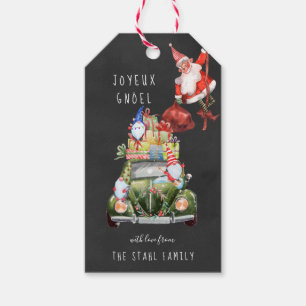 Christmas Gift Tags Cute Gnomes & Santa