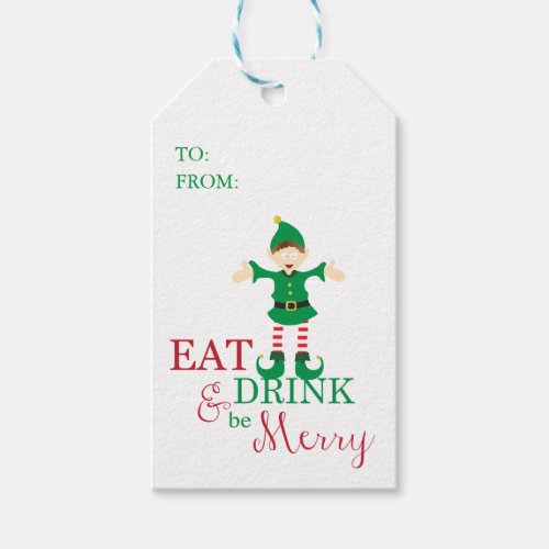 Christmas Gift Tags_ Eat Drink  Be Merry Gift Tags