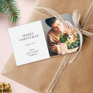 Christmas Gift Tags Holiday Photo Favor Tags