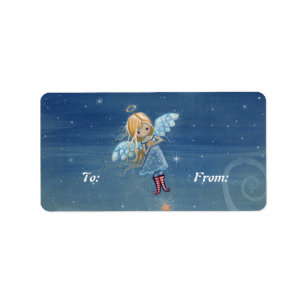 Christmas Gift Tags Labels Little Star Angel