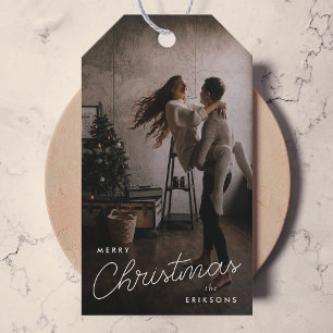 Christmas Gift Tags Modern Trendy Holiday Photo