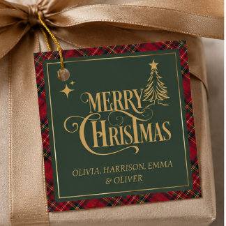 Christmas Gift Tags, Personalized Holiday Gift Tag