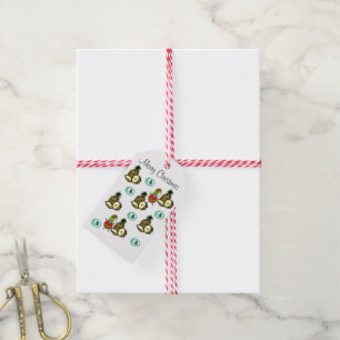 Christmas Gift Tags Santa Claus Coconuts