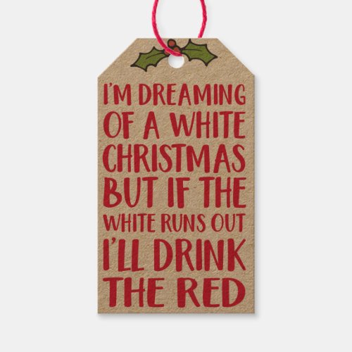 Christmas Gift Tags _ Wine Hanging Labels