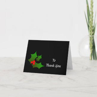 Christmas gift Thank you note Card