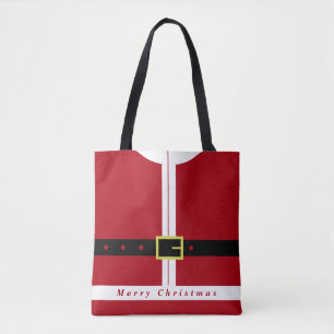 Christmas Gift Tote Bag Funny Santa Claus Design