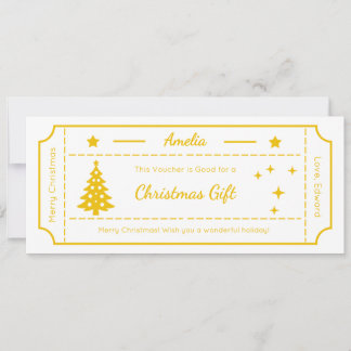 Christmas Gift Voucher, Greeting Card