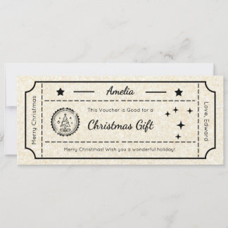 Christmas Gift Voucher, Greeting Card