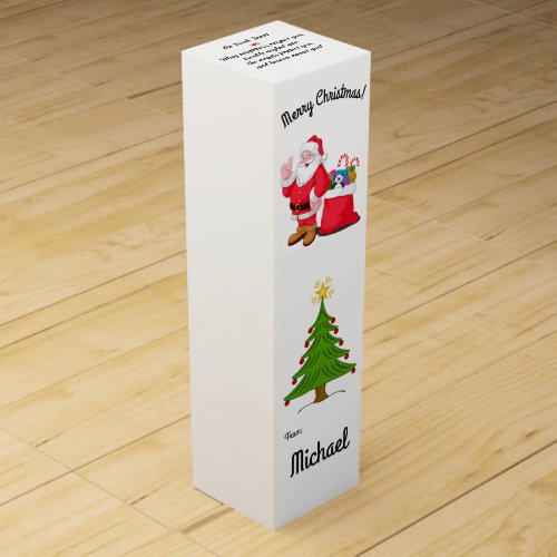 Christmas Gift Wine Box Your Name Stocking Stuffer