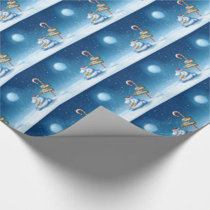 Christmas Gift Wrap/Christmas Polar Bear Wrapping Paper