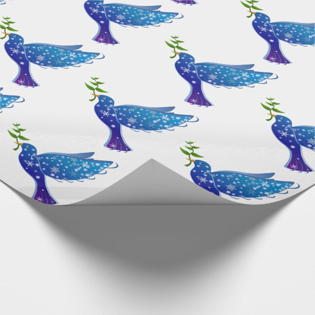 Christmas Gift Wrap/Doves Wrapping Paper (Corner)