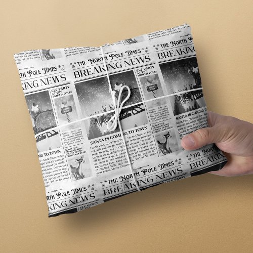 Christmas Gift Wrap Newspaper Wrap Modern 