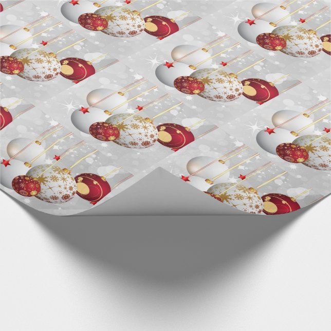 Christmas Gift Wrap/Ornaments Wrapping Paper (Corner)