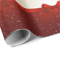 Red Grandmillennial Christmas Wrapping Paper | Zazzle