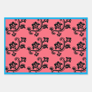 CHRISTMAS GIFT WRAP SHEET SCANDINAVIAN PATTERN