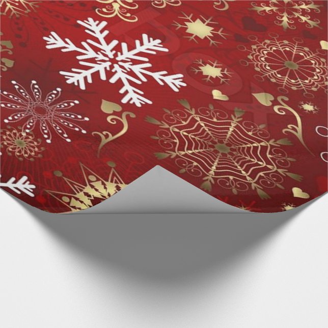 Christmas Gift Wrap/Snow Flakes Wrapping Paper (Corner)