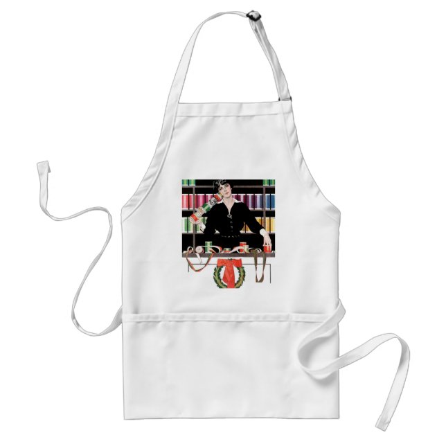 Christmas Gift Wrapping Department Adult Apron (Front)