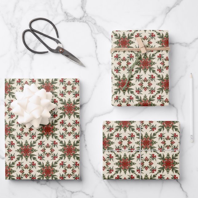 Christmas gift wrapping paper (Front)