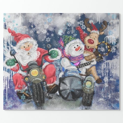 Christmas Gift Wrapping Paper Happy Friends Funny