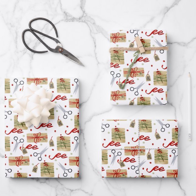 Christmas Gift  Wrapping Paper Sheets (Front)