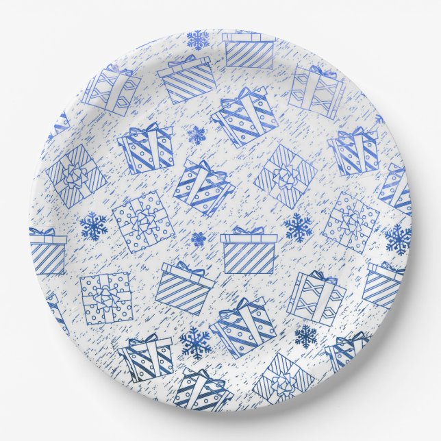 Christmas gifts 6 paper plates (Front)