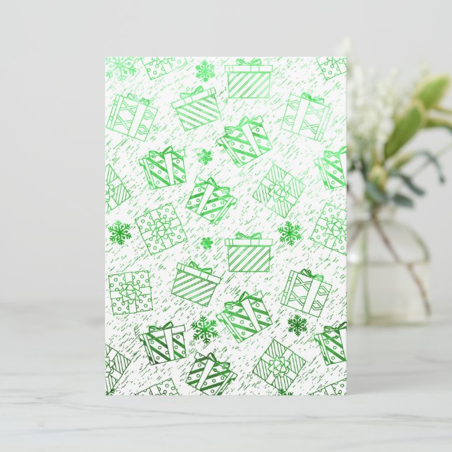 Christmas gifts 7 card (Standing Front)
