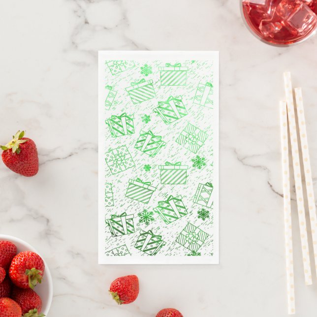 Christmas gifts 7 paper guest towels (Insitu)