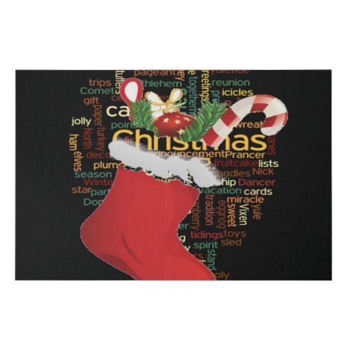 Christmas GIFTS and a Happy New Year Faux Canvas Print