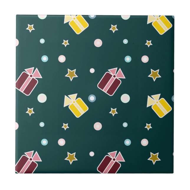 Christmas Gifts Ceramic Tile (Front)