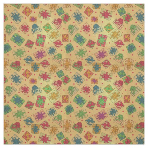 Christmas gifts fabric
