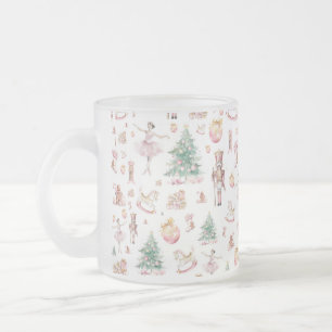 Christmas Gifts for All Ages  Festive   Nutcracker Frosted Glass Coffee Mug