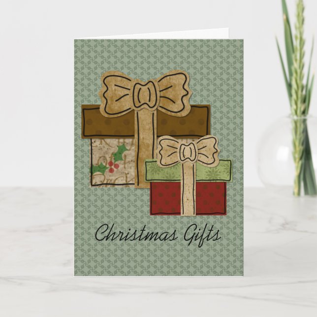 Christmas Gifts Greeting Card (Front)