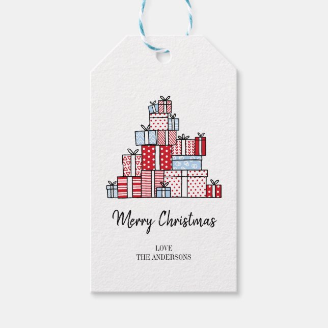 Christmas Gifts Holiday Gift Tag (Front)