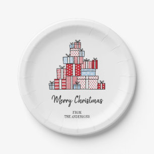 Christmas Gifts Holiday Paper Plates