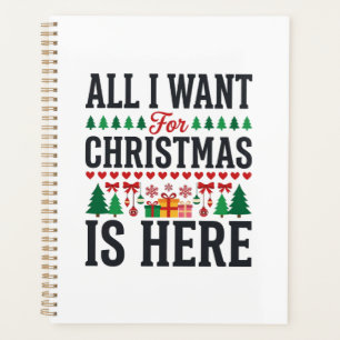 Christmas Gifts Holiday Typography Design Planner