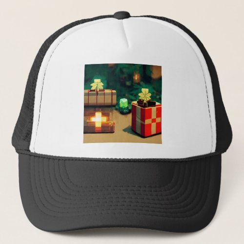 Christmas gifts Minecraft style Trucker Hat