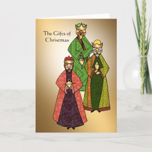 Christmas Gifts of the Three Wise Men Holiday Card