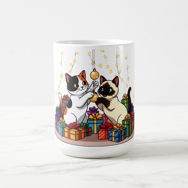 Christmas Gifts & Ornaments Cats Coffee Mug (Center)
