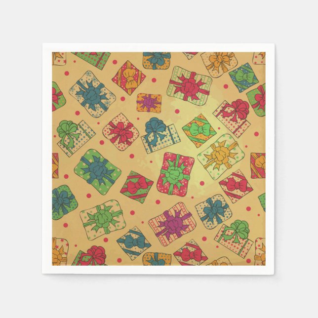 Christmas gifts paper napkins (Front)
