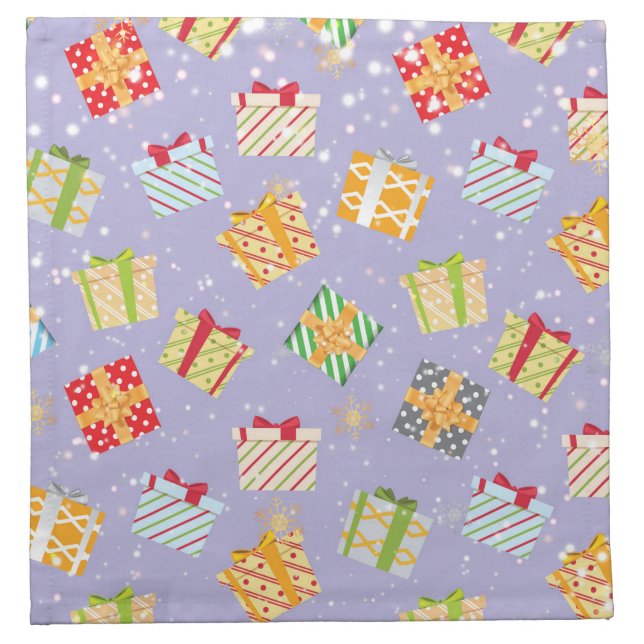 Christmas gifts pattern cloth napkin (Front)