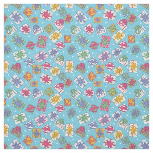 Christmas gifts pattern fabric