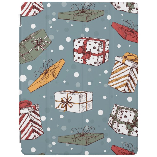 Christmas gifts pattern iPad smart cover (Front)