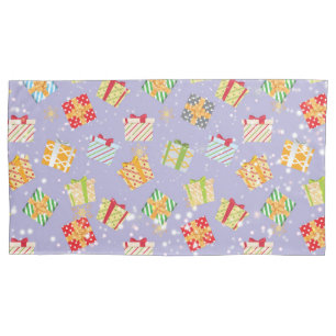 Christmas gifts pattern pillow case