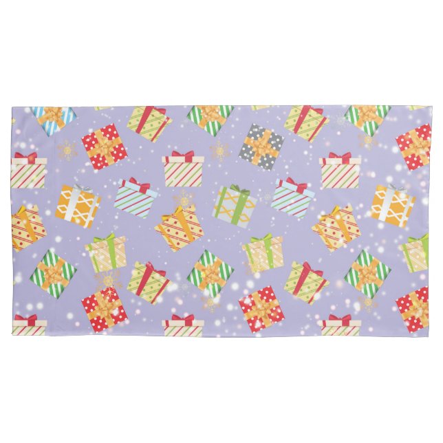 Christmas gifts pattern pillow case (Front-Left)