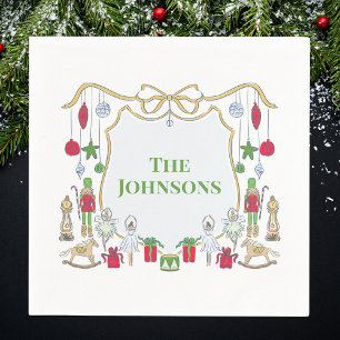 Christmas Gifts Soldiers Ballerinas Personalized Napkins