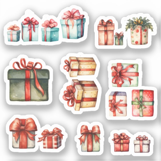 Christmas Gifts Sticker (Front)