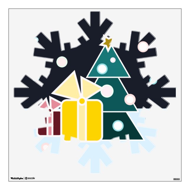 Christmas Gifts Wall Sticker (Front)